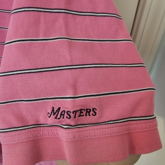 Masters Collection Golf Pink Stripe Pima Cotton Short Sleeve Polo Size XXL - Picture 4 of 6
